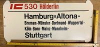 Zuglaufschild Deutsche Bahn IC Anzeigetafel Antiquität Eimsbüttel - Hamburg Niendorf Vorschau