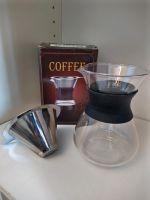 Pour Over Kaffeemaschine, Kaffeebereiter, 400ml, Glas, Edelstahl Thüringen - Nordhausen Vorschau