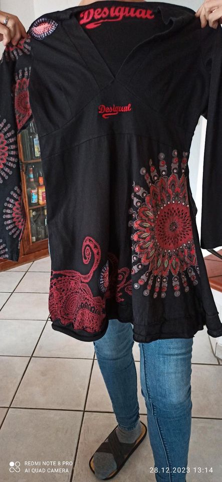 Desigual Kleid/ Tunika schwarz-rot in Rickenbach