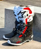 Alpinestars Tech 10 Supervented Black White Midgrey Red Sachsen - Großolbersdorf Vorschau