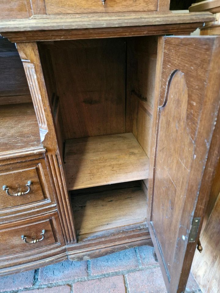 Altes antikes Chippendale Buffet Anrichte Schrank Shabby in Rheurdt