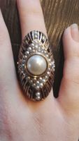 Mittelalter Renaissance Ring Modeschmuck mit Perlen Bayern - Königsmoos Vorschau