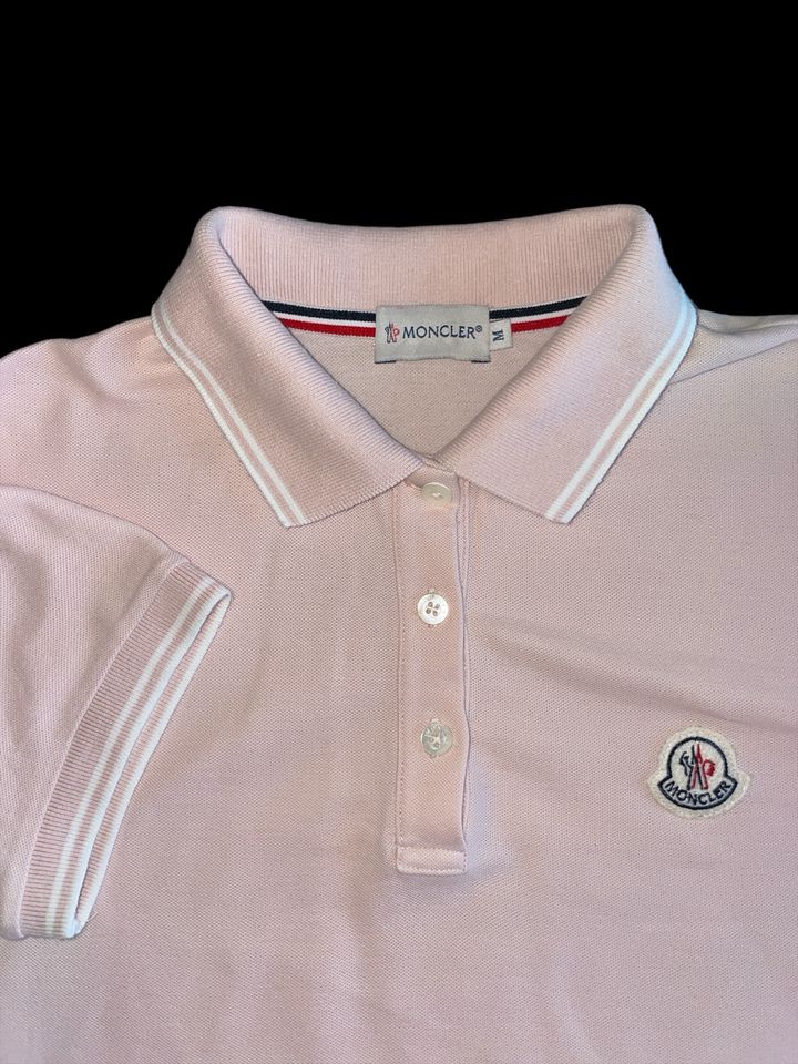 MONCLER Damen Designer Luxus Poloshirt Rose Gr.M in Hannover