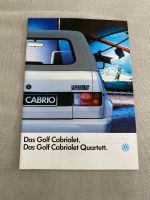 Das Golf Cabriolet / Quartett Prospekt Januar 1988 Kreis Pinneberg - Rellingen Vorschau