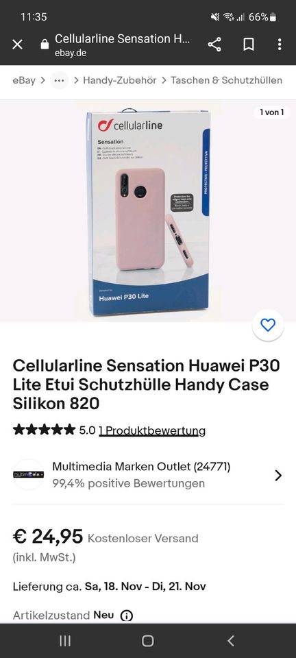 Huawei P30 Lite Schutzhülle Cellularline in Bayern - Jettingen-Scheppach |  Telefon gebraucht kaufen | eBay Kleinanzeigen ist jetzt Kleinanzeigen