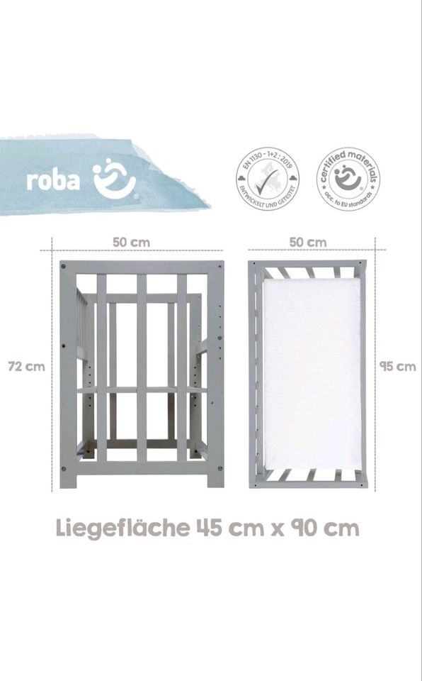 roba® Stubenbett 4 in 1, Sternenzauber, taupe, zu Wiege, Elternbe in Herzberg am Harz