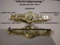 " Fallschirmjägerspange " BW - 60er Jahre > Gold < Nordrhein-Westfalen - Ibbenbüren Vorschau