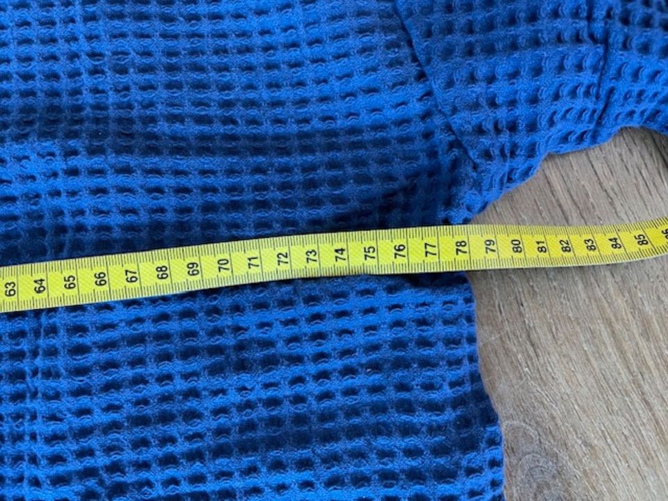 Bademantel Waffelpique 100% Baumwolle blau 3XL NEU in Friedrichshafen