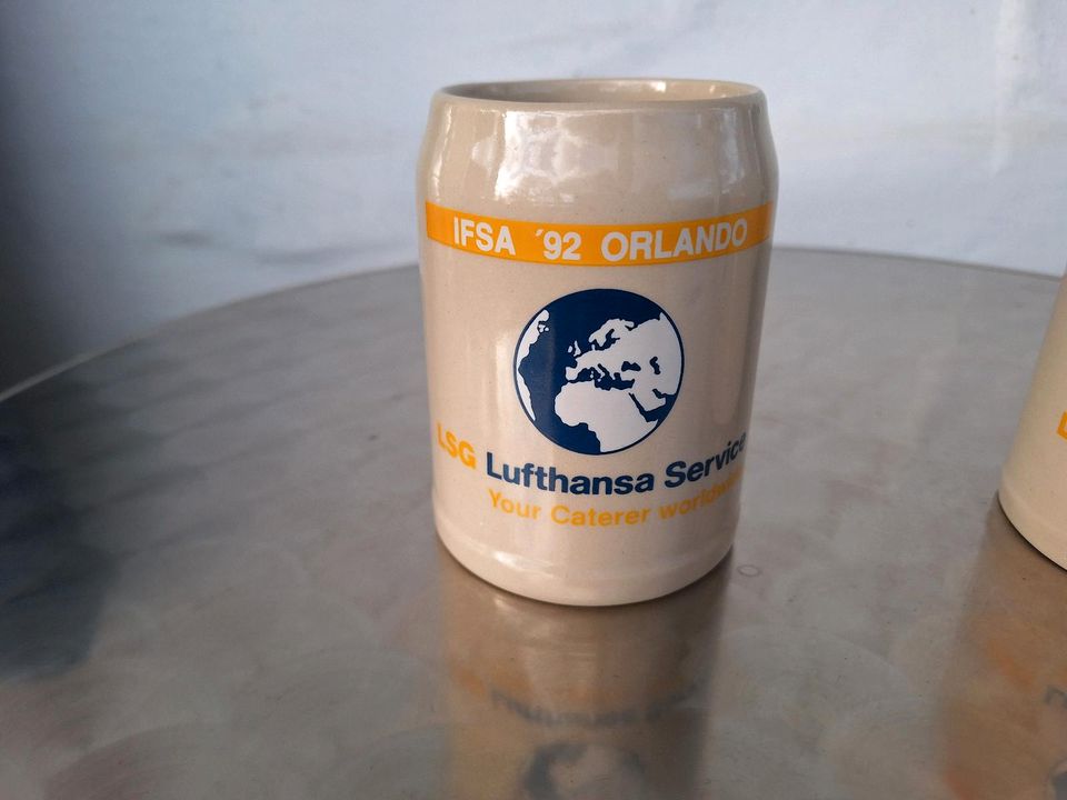 Seltene Lufthansa Krüge von 1992 Orlando Edition selten in Sulzbach a. Main