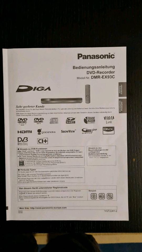 Panasonic DVD Festplatten Recorder DMR-EX93C in Hamburg