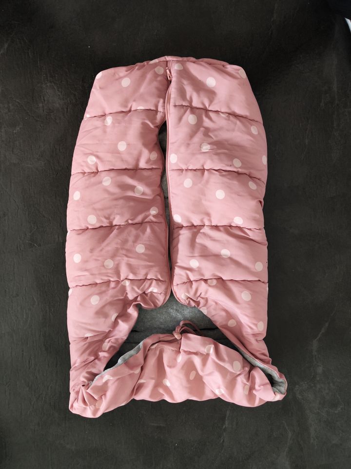 Fußsack Topomini, Kinderwagenbezug, Kuschelsack Baby (rosa) in Rockenberg