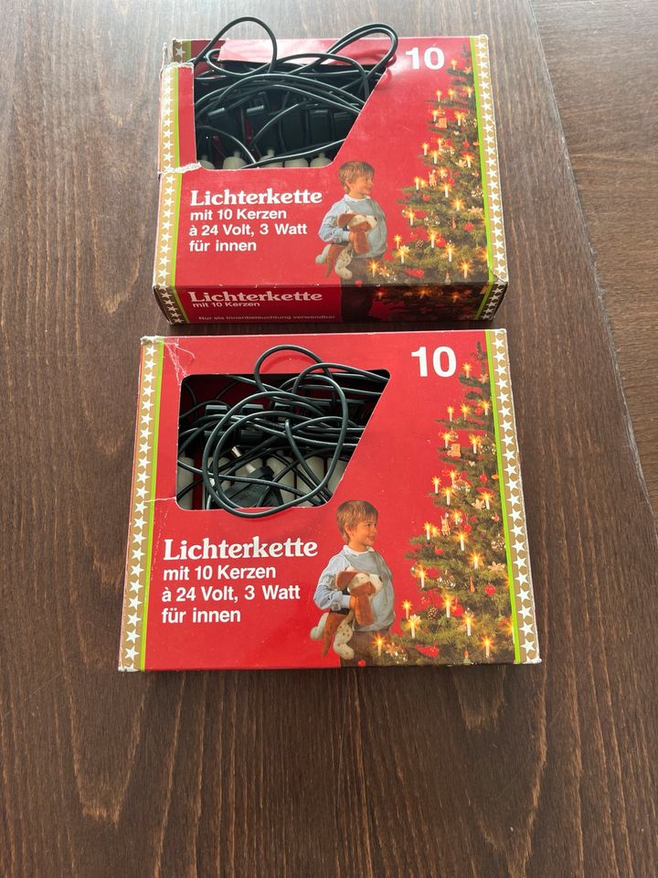 Lichterkette mit 10 Kerzen in Weil am Rhein