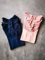 Spitzenshirt Set in rosa und dunkelblau, Bodyflirt Sachsen - Thalheim/Erzgebirge Vorschau