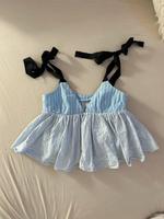 Zara Peplum Top gestreift blau Niedersachsen - Celle Vorschau