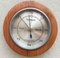 Vintage Nostalgisches Barometer mit massivem Eiche-Holzgehäuse Wuppertal - Ronsdorf Vorschau