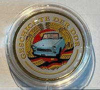 5 Mark Geschichte DDR 1969 „Trabant“ Ø 29 mm •24 Karat vergoldet• Nordrhein-Westfalen - Langenfeld Vorschau