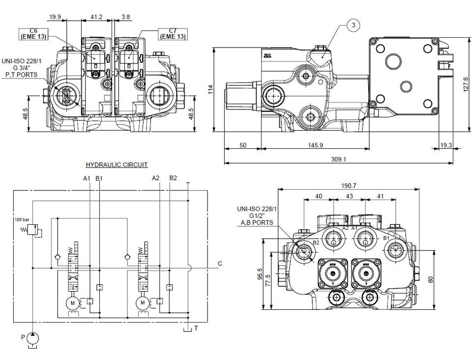 Neues elektroproportionales Steuergerät-Frontlader-Kran-Schlepper-Holzanhänger in Simbach