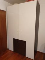 Hülsta Now Kleiderschrank glanzweiß/braun/beige Baden-Württemberg - Karlsruhe Vorschau