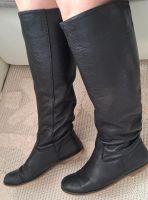 Lederstiefel Leder Stiefel flach Boho Gr. 39 schwarz Essen - Essen-Kray Vorschau