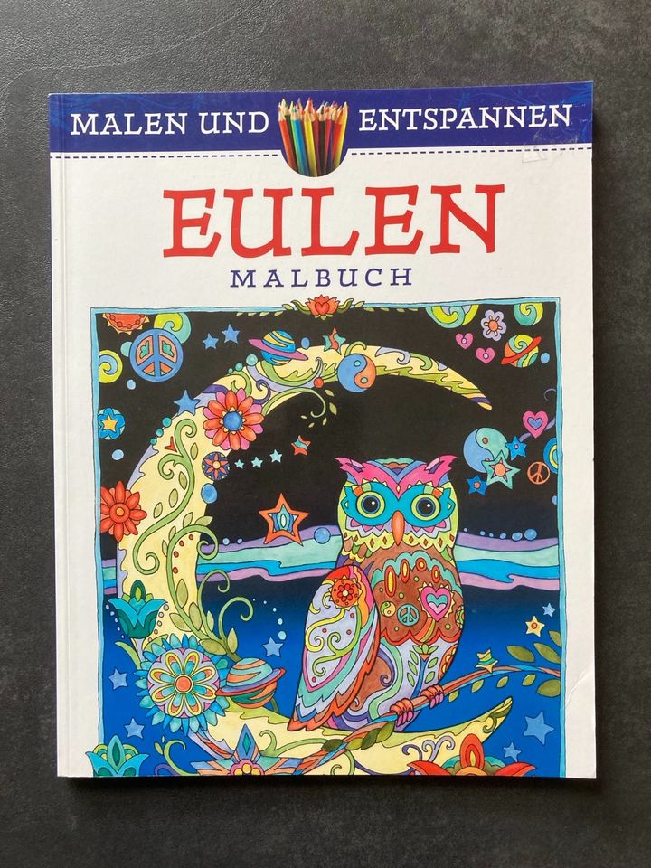 Eulen Malbuch-Malen und Entspannen-64 Seiten in Celle