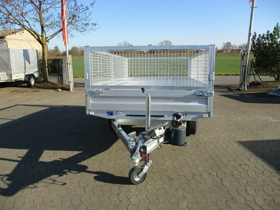 Humbaur HUK 303117 3000 kg gebremst mit Laubgitter & PumpFast in Bergrheinfeld