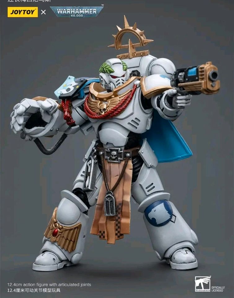 JoyToy Joy Toy Warhammer 40k 1/18 White Consuls Captain Messinius in Arnsberg