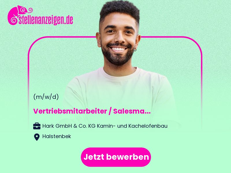 Vertriebsmitarbeiter / Salesmanager als in Halstenbek