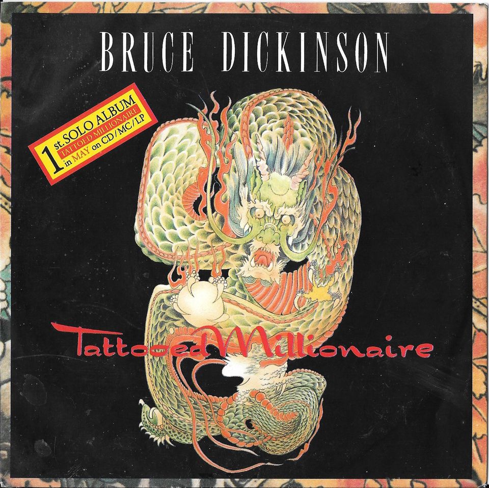 (Iron Maiden)BRUCE DICKINSON 7" Single Vinyl Tattooed Millionaire in Nürnberg (Mittelfr)
