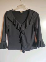 STYLE Bluse Gr. L 40 schwarz mit Volant Trompetenärmel Oberteil Niedersachsen - Celle Vorschau