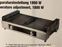 Tischgrill Edelstahl NEU OVP 1800 Watt 2 Grillflächen Balkongrill Häfen - Bremerhaven Vorschau