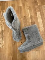 H&M Fell Boots Winter Stiefel Gr. 39 taupe grau braun Bayern - Memmingen Vorschau