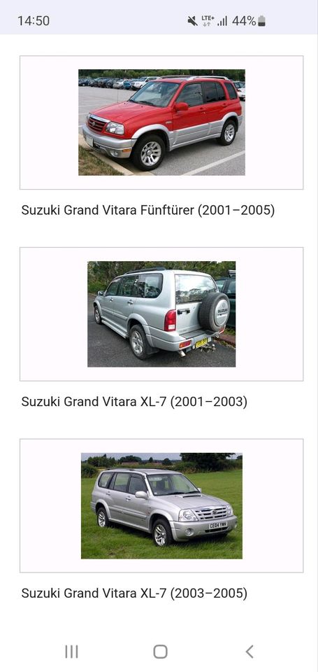 SUCHE Suzuki Grand Vitara 2,5 2,7 Benziner Automatik in Neukirchen