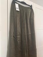 Zara Hose weites Bein Metallic Neu Düsseldorf - Friedrichstadt Vorschau