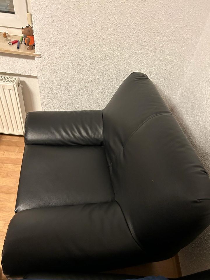 Schwarzer Couch-Dreiteiler in Erlangen