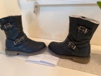 Zecchino d` Oro Boots Stiefel Leder Lammfell gefüttert-blau-Gr. 3 Hessen - Erbach Vorschau