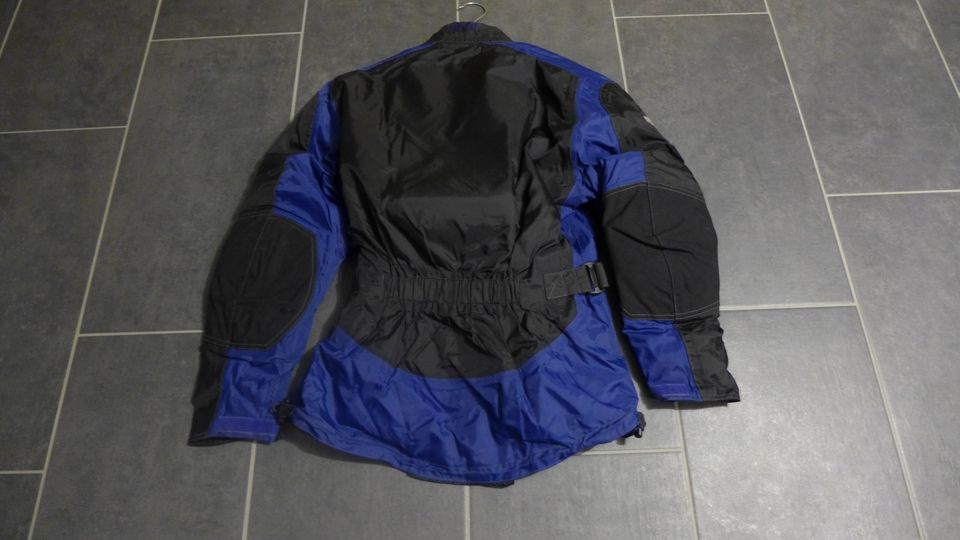 Motorradjacke Damen Gr.M/38 mit Protektoren blau-schwarz in Hohndorf