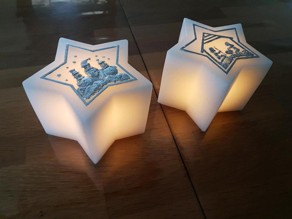 NEU Elambia Stern Kerze LED Licht 781614 Weihnachten Deko Haus in Mehlbach