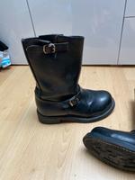 ECHT LEDER Bikerboots Stiefel 38 Classic Gear wie Buffalo Neu Berlin - Kaulsdorf Vorschau