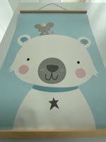 Poster Eisbär Maus 50x70 cm Hellblau Baby Babyzimmer Sachsen-Anhalt - Möser Vorschau