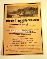Rhenus-Transportgesellschsft Dampfschiffahrt Werbung Reklame Schleswig-Holstein - Bad Oldesloe Vorschau