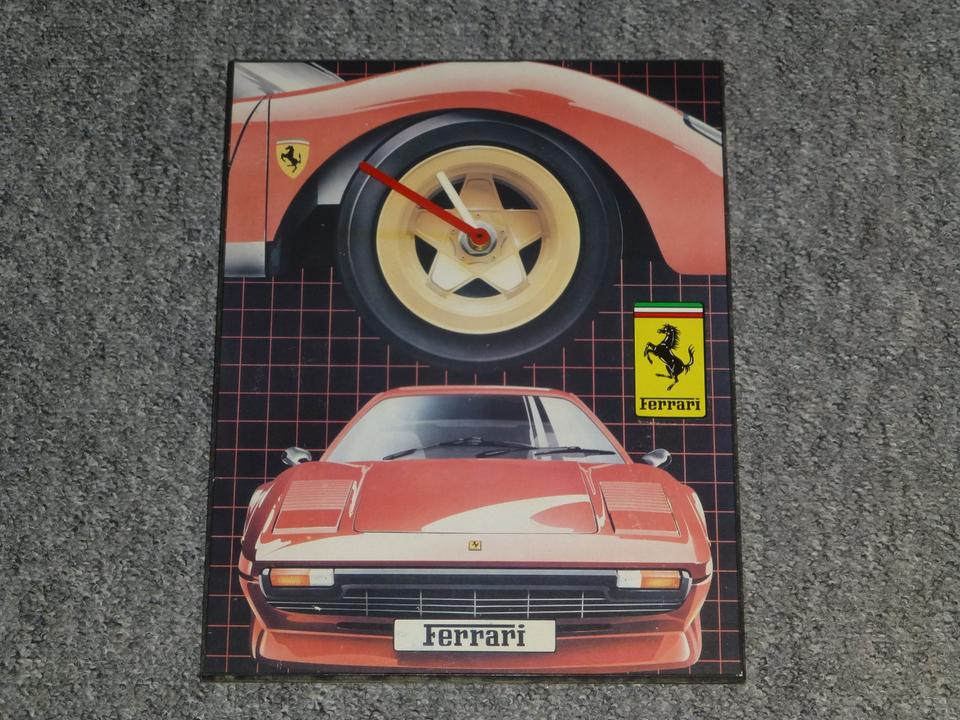 Ferrari Vintage 70er Bonita Clocks Uhr Wanduhr 308 England RAR in Rendsburg