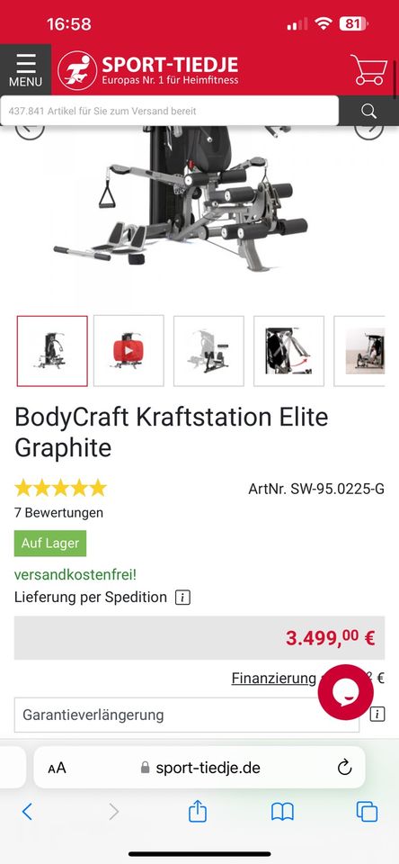 Kraftstation BodyCraft Elite in Mönchengladbach