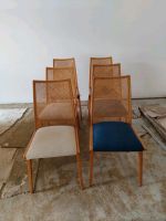 6 Holzstühle mit geflochtener Rückenlehne Hessen - Villmar Vorschau
