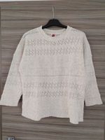 dünner durchbrochener Pullover naturweiß / creme mit Muster, 152 Bayern - Straßkirchen Vorschau