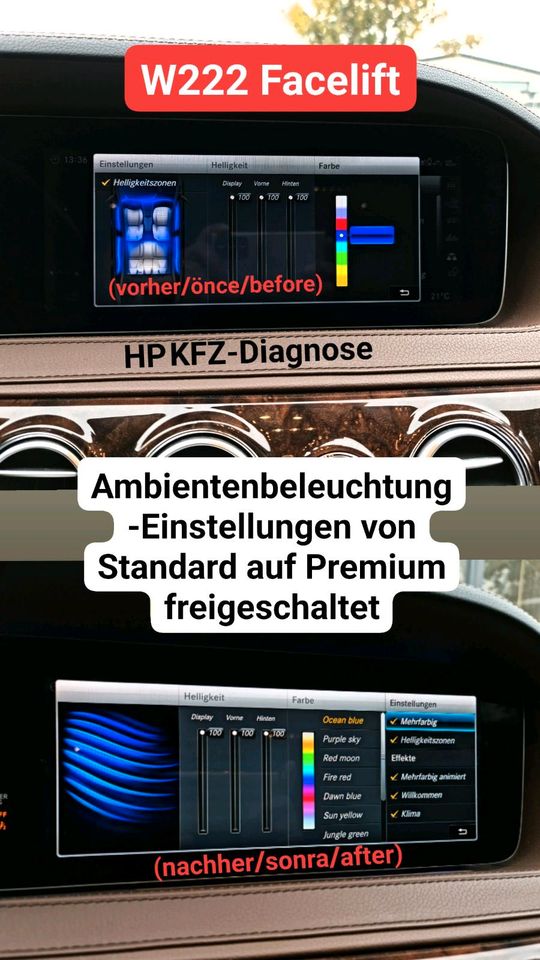 Mercedes Ambiente Premium 891 Freischaltung Codierung 205 213 222 in Nürnberg (Mittelfr)