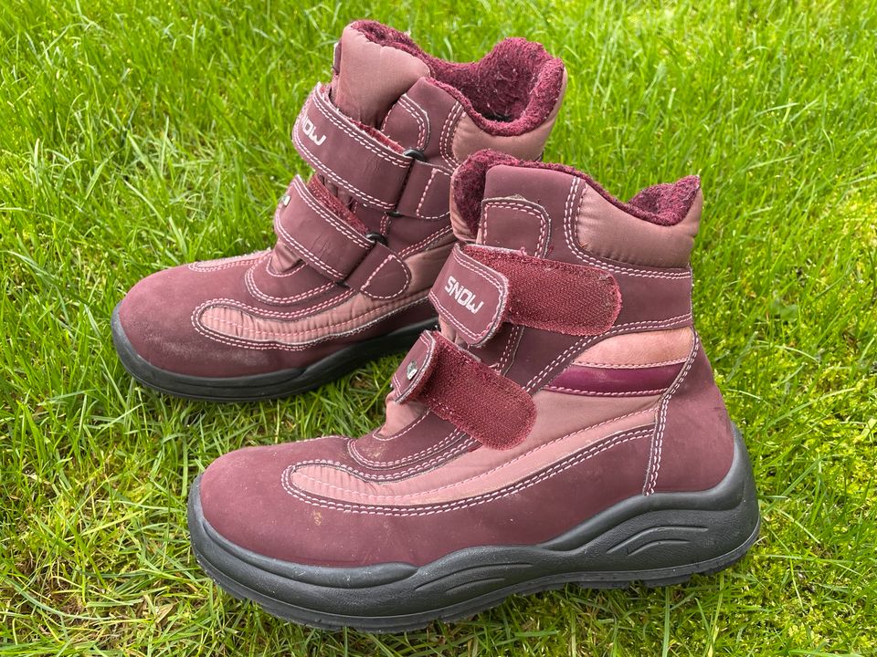 Kinder-Winterstiefel Mädchen rot, Gr. 36, DeiTex-Membran in Bad Abbach