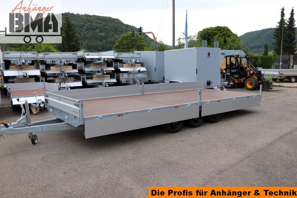 Hapert Hochlader Anhänger TRIEDEM AZURE H-3 605x240x30 3500kg Par in Mühlhausen im Täle