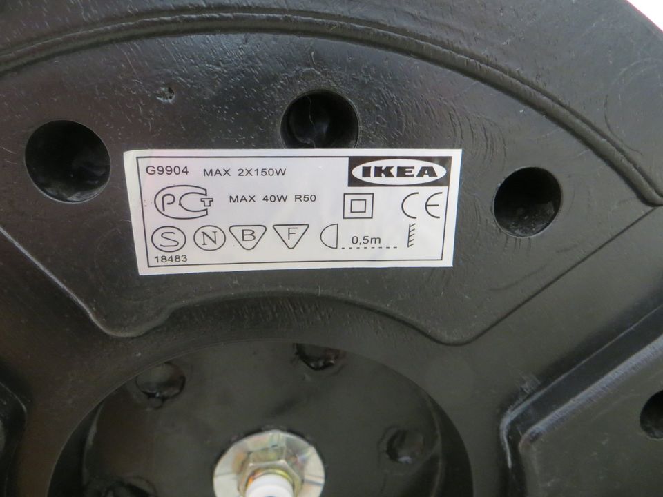 IKEA Standleuchte Stehlampe Deckenfluter Metall dimmbar, neuwert. in Winhöring