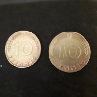 2x10 Pfennig Münzen 1949 - J ....1950 -D Nordrhein-Westfalen - Recklinghausen Vorschau