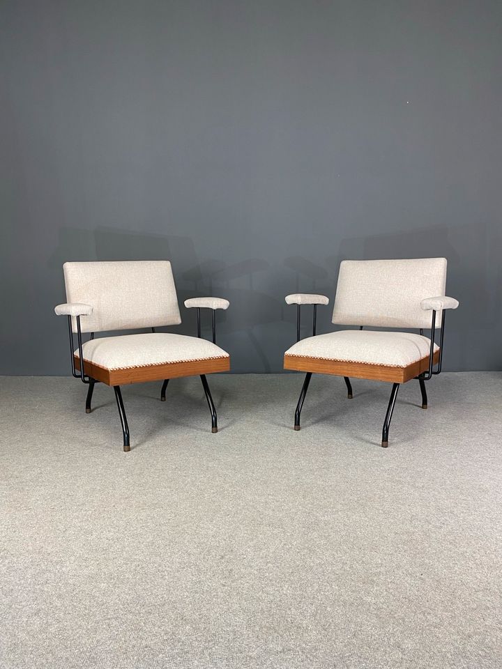 2 Made in Italy Lounge Sessel Teak 60er Mid Century Vintage in Ostfildern